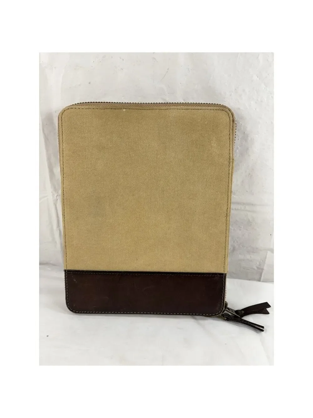 ABERCROMBIE & FITCH TABLET CASE IPAD ZIP CASE leather and canvas